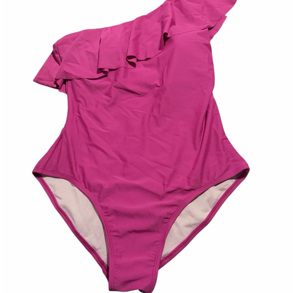 Kona‎ Sol Fuchsia One Shoulder Swimsuit